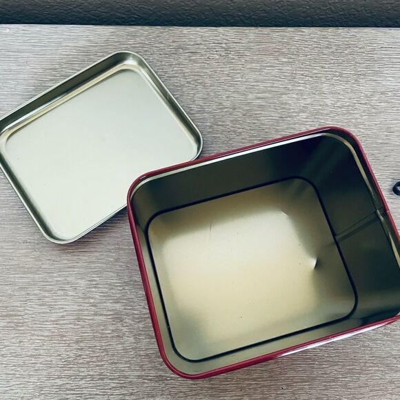 Vintage Coca Cola Floral Rose Tin Metal Box - Picture 5 of 6